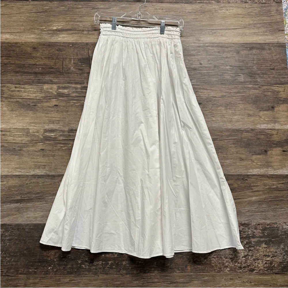 Madewell Cotton White Maxi Skirt